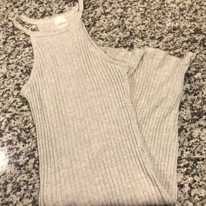 lulus bodycon ribbed dress midi length